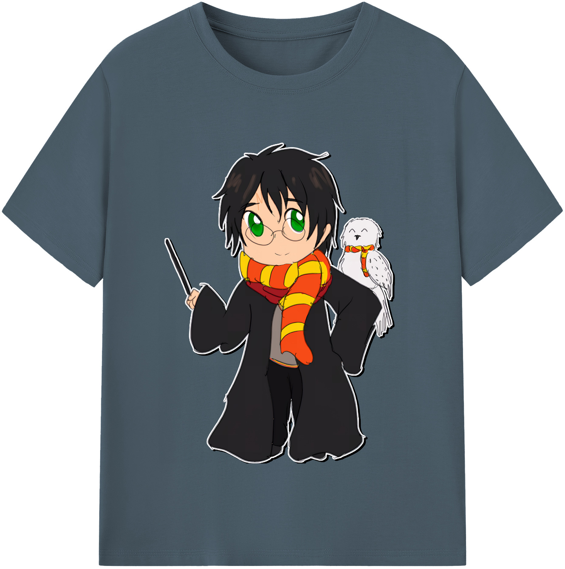 （画像用） Harry Potter ハリー・ポッターシリーズ 綿100％半袖Tシャツ（フロントプリント）
